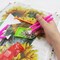 50 pcs Diamond Art Paintings, Diamond Art Tools, for 5D Diamond Art Paintings, Including Red Rubber Block, Diamond Bag, Label Sticker, Drill Pen, Tweezers, Corrector, Plastic Tray